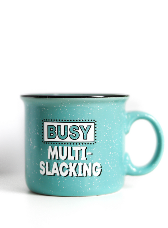 Busy Multi-Slacking Mug